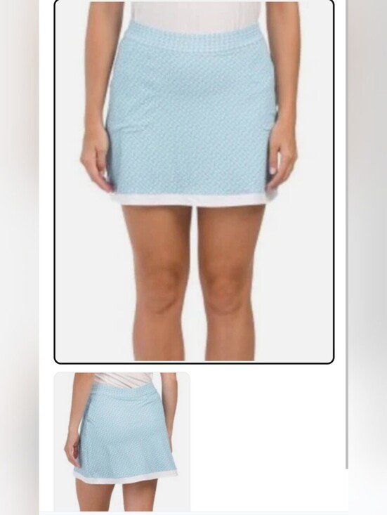 Peter Millar Pants - NWT PETER MILLAR Sally Golf Court Skort Spritz Royale Pastel UPF 50 Size M $109